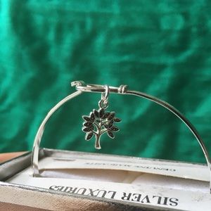 Marcasite Tree Charm Bracelet